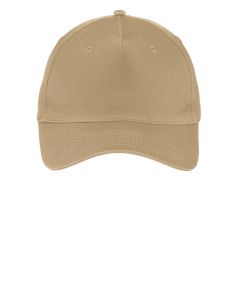 Port & Company® Five-Panel Twill Cap