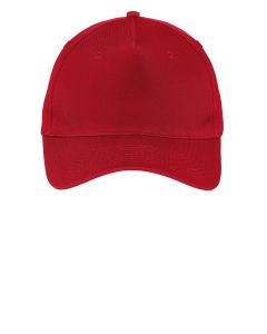 Port & Company® Five-Panel Twill Cap