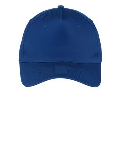 Port & Company® Five-Panel Twill Cap