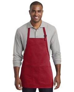 Port Authority® Medium-Length Two-Pocket Bib Apron