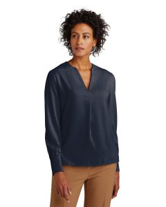 Brooks Brothers® Women's Open-Neck Satin Blouse