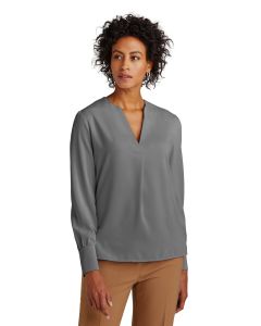 Brooks Brothers® Women's Open-Neck Satin Blouse