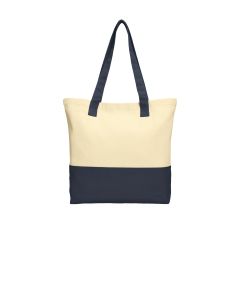 Port Authority® Colorblock Cotton Tote
