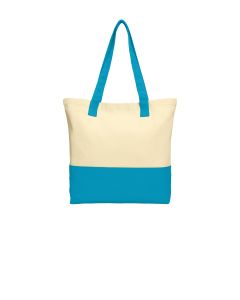 Port Authority® Colorblock Cotton Tote