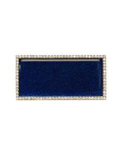 BLG-REC-Gold Frame / Glimmer Blue Plate