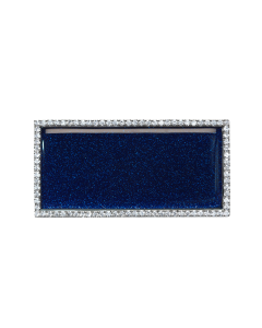 BLG-REC-Silver Frame / Glimmer Blue Plate