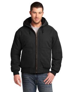 CornerStone® Washed Duck Cloth Insulated Hooded Work Jacket