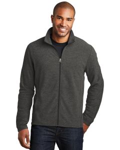 Port Authority® Heather Microfleece Full-Zip Jacket
