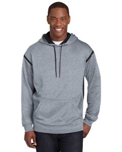 Sport-Tek® Tech Fleece Colorblock Hooded Sweatshirt