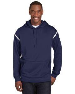 Sport-Tek® Tech Fleece Colorblock Hooded Sweatshirt