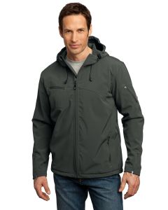 Port Authority® Textured Hooded Soft Shell Jacket
