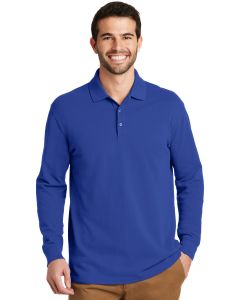 Port Authority® EZCotton ™  Long Sleeve Polo