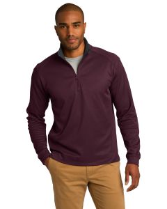 Port Authority® Vertical Texture 1/4-Zip Pullover