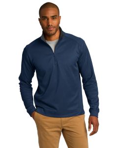 Port Authority® Vertical Texture 1/4-Zip Pullover