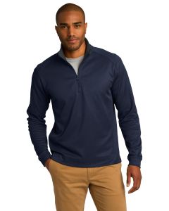 Port Authority® Vertical Texture 1/4-Zip Pullover