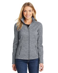Port Authority® Ladies Digi Stripe Fleece Jacket