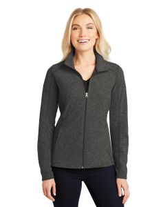 Port Authority® Ladies Heather Microfleece Full-Zip Jacket