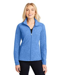 Port Authority® Ladies Heather Microfleece Full-Zip Jacket