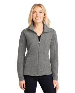 Port Authority® Ladies Heather Microfleece Full-Zip Jacket