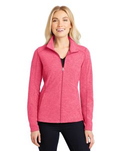 Port Authority® Ladies Heather Microfleece Full-Zip Jacket