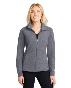 Port Authority® Ladies Heather Microfleece Full-Zip Jacket