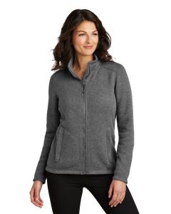Port Authority® Ladies Arc Sweater Fleece Jacket