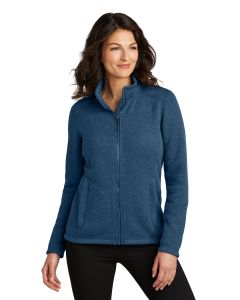 Port Authority® Ladies Arc Sweater Fleece Jacket