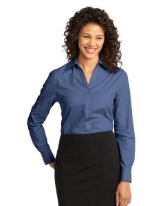 Port Authority® Ladies Crosshatch Easy Care Shirt