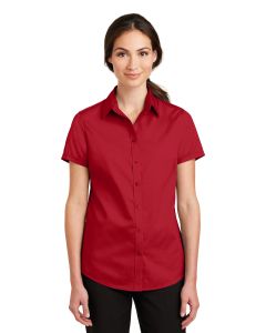 Port Authority® Ladies Short Sleeve SuperPro ™  Twill Shirt