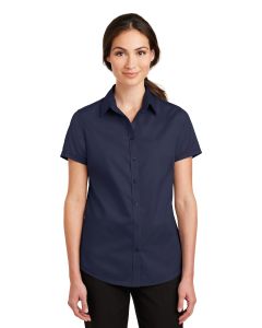 Port Authority® Ladies Short Sleeve SuperPro ™  Twill Shirt