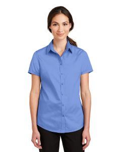 Port Authority® Ladies Short Sleeve SuperPro ™  Twill Shirt