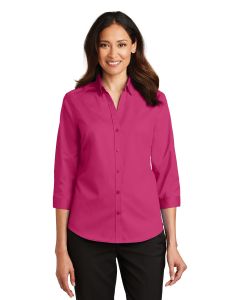 Port Authority® Ladies 3/4-Sleeve SuperPro ™  Twill Shirt
