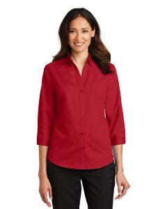 Port Authority® Ladies 3/4-Sleeve SuperPro ™  Twill Shirt