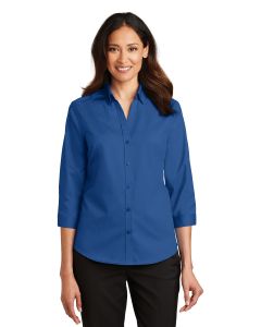 Port Authority® Ladies 3/4-Sleeve SuperPro ™  Twill Shirt
