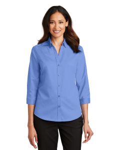Port Authority® Ladies 3/4-Sleeve SuperPro ™  Twill Shirt