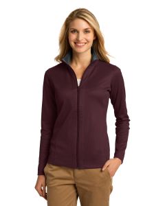 Port Authority® Ladies Vertical Texture Full-Zip Jacket