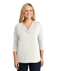 Port Authority® Ladies Concept 3/4-Sleeve Soft Split Neck Top