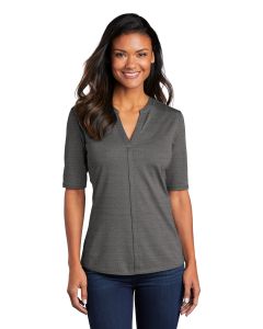 Port Authority Ladies Stretch Heather Open Neck Top