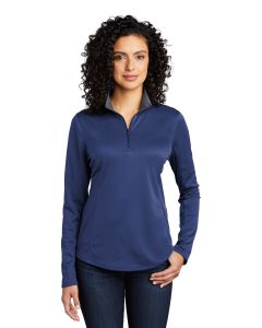 Port Authority Ladies Silk Touch  ™  Performance 1/4-Zip