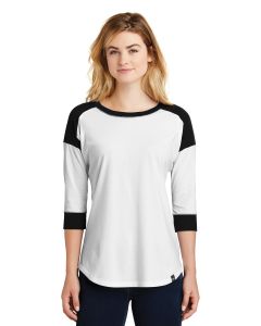 New Era® Ladies Heritage Blend 3/4-Sleeve Baseball Raglan Tee