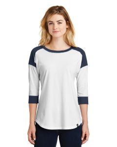 New Era® Ladies Heritage Blend 3/4-Sleeve Baseball Raglan Tee