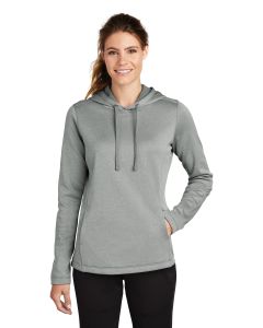 Sport-Tek® Ladies PosiCharge  ®  Sport-Wick  ®  Heather Fleece Hooded Pullover