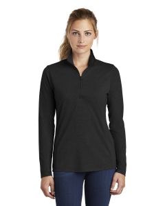 Sport-Tek® Ladies PosiCharge  ®  Tri-Blend Wicking 1/4-Zip Pullover