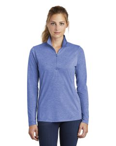 Sport-Tek® Ladies PosiCharge  ®  Tri-Blend Wicking 1/4-Zip Pullover