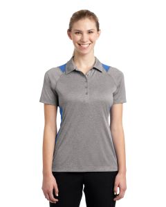 Sport-Tek® Ladies Heather Colorblock Contender ™  Polo