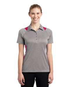 Sport-Tek® Ladies Heather Colorblock Contender ™  Polo