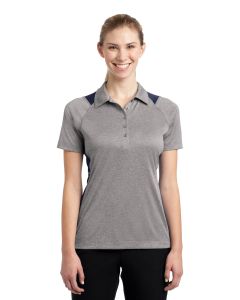Sport-Tek® Ladies Heather Colorblock Contender ™  Polo