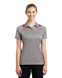 Sport-Tek® Ladies Heather Colorblock Contender ™  Polo