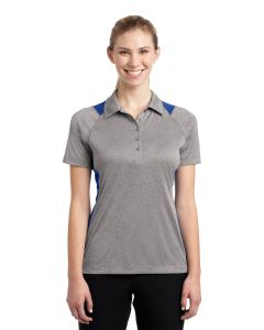 Sport-Tek® Ladies Heather Colorblock Contender ™  Polo