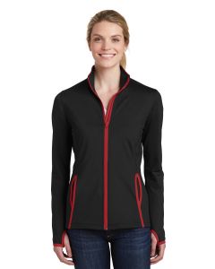 Sport-Tek® Ladies Sport-Wick ®  Stretch Contrast Full-Zip Jacket